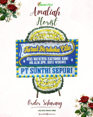 Papan Bunga Duka di Sukamenanti Baru