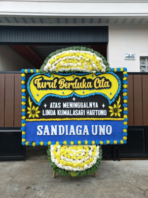 Papan Bunga Duka di Sukamenanti Baru
